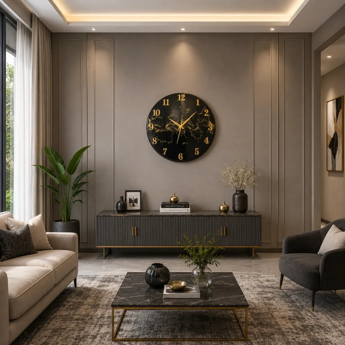 Sunflare Premium Resin Wall Clock