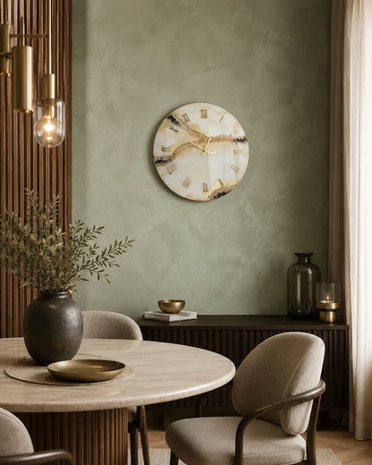 Crystal Luxury Resin Wall Clock