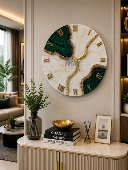 Lucid Moment Resin Wall Clock