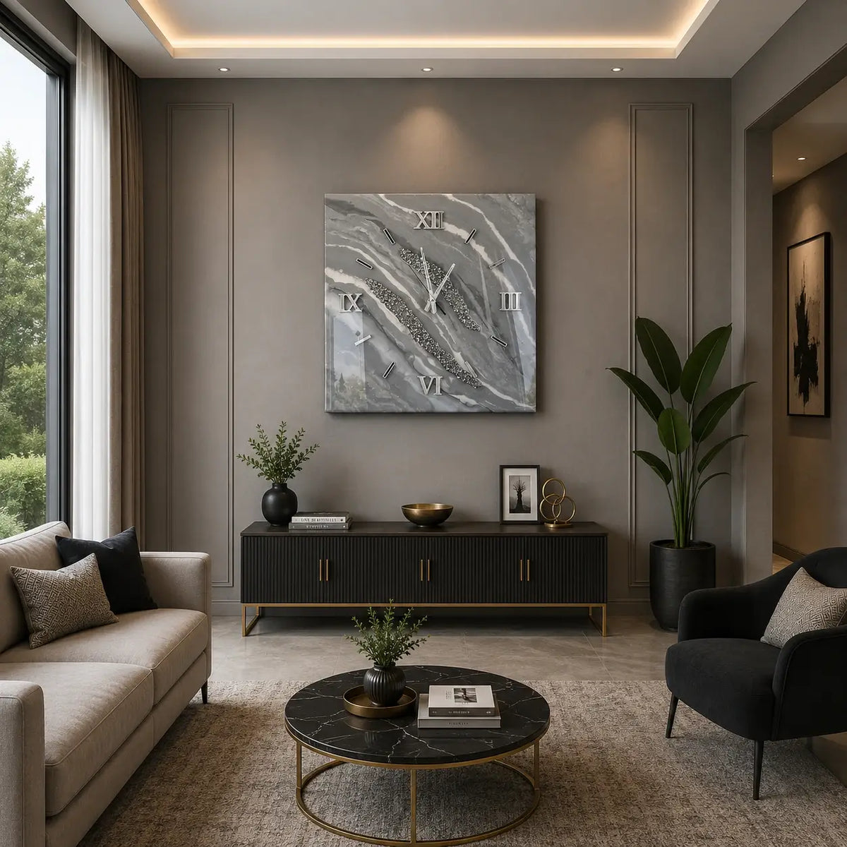 Timeless Vibe Resin Wall Clock