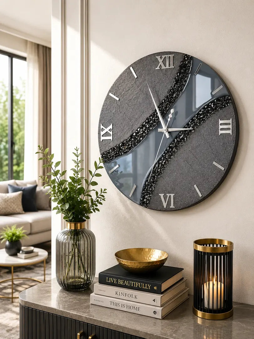 SereneSeconds Premium Resin Wall Clock