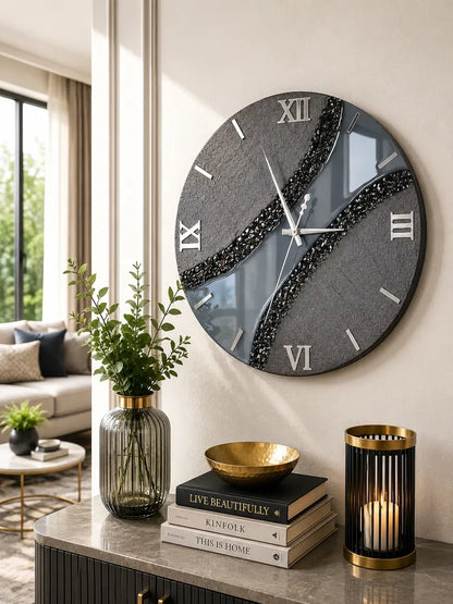 SereneSeconds Premium Resin Wall Clock