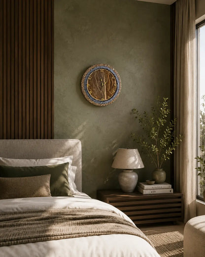 Desert Dusk Luxury Resin Wall Clock