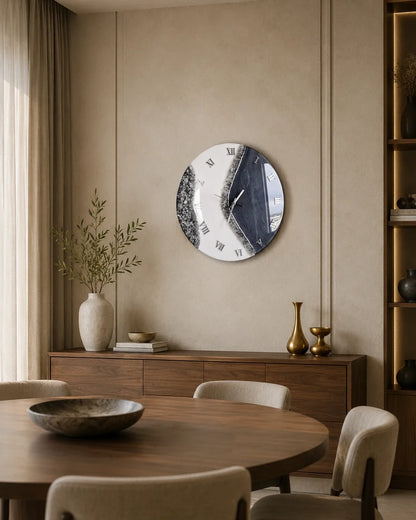 Cosmic Flow Resin Wall Clock