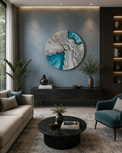 Twilight Stone Premium Resin Wall Clock