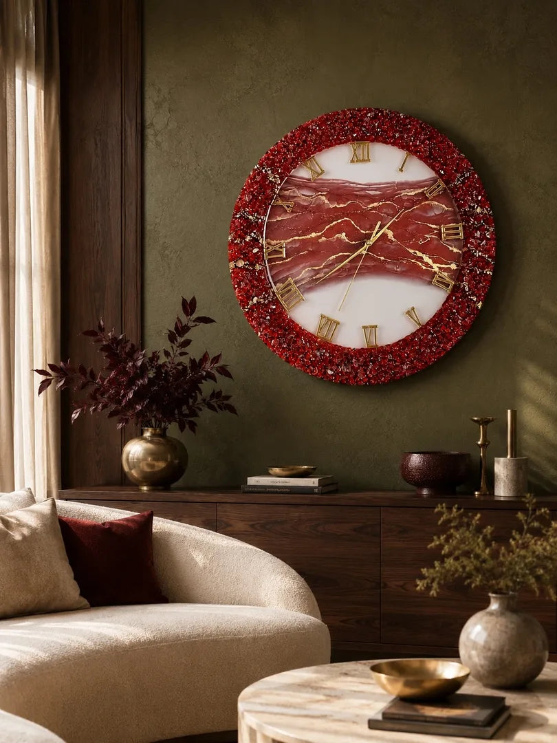 EonGlow Premium Resin Wall Clock