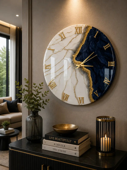Resin Horizon Modern Resin Wall Clock