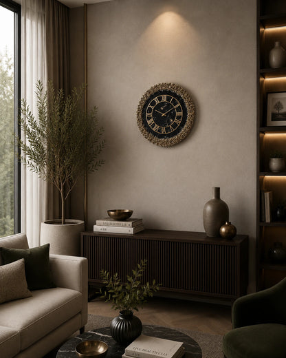 Cosmic Wave Elegant Resin Wall Clock