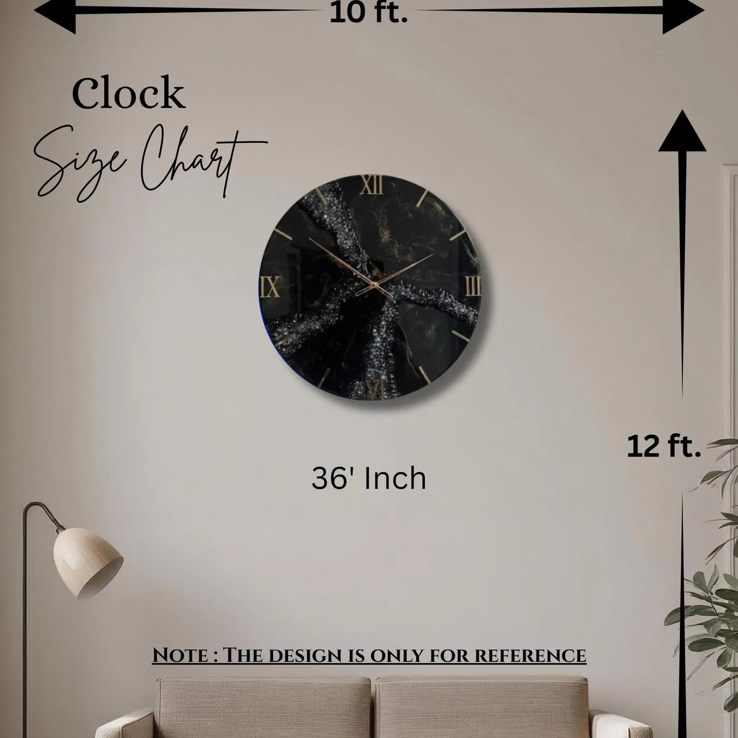 Marine Style Epoxy Resin Wall Clock | Modern Clocks - Pacific Resin Art