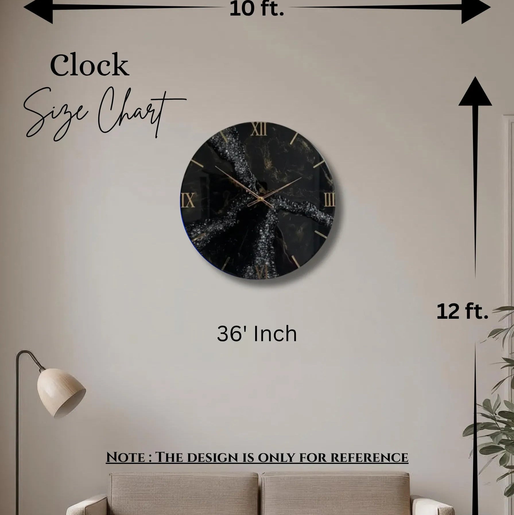 Bloom Prism Premium Resin Wall Clock
