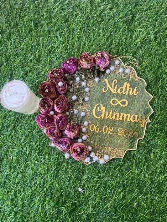 Infinity Love Resin Wedding Varmala Preservation - Pacific Resin Art