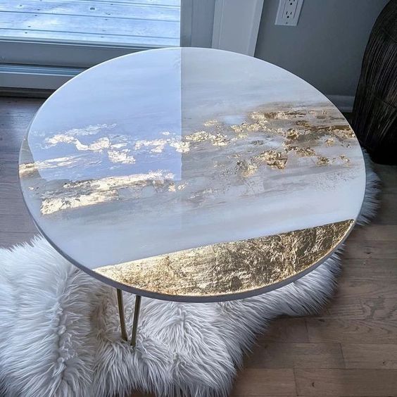 Designer Epoxy resin art table