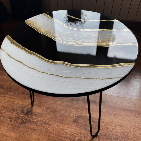 Radiance Luxe Resin Coffee Table with Legs - Pacific Resin Art
