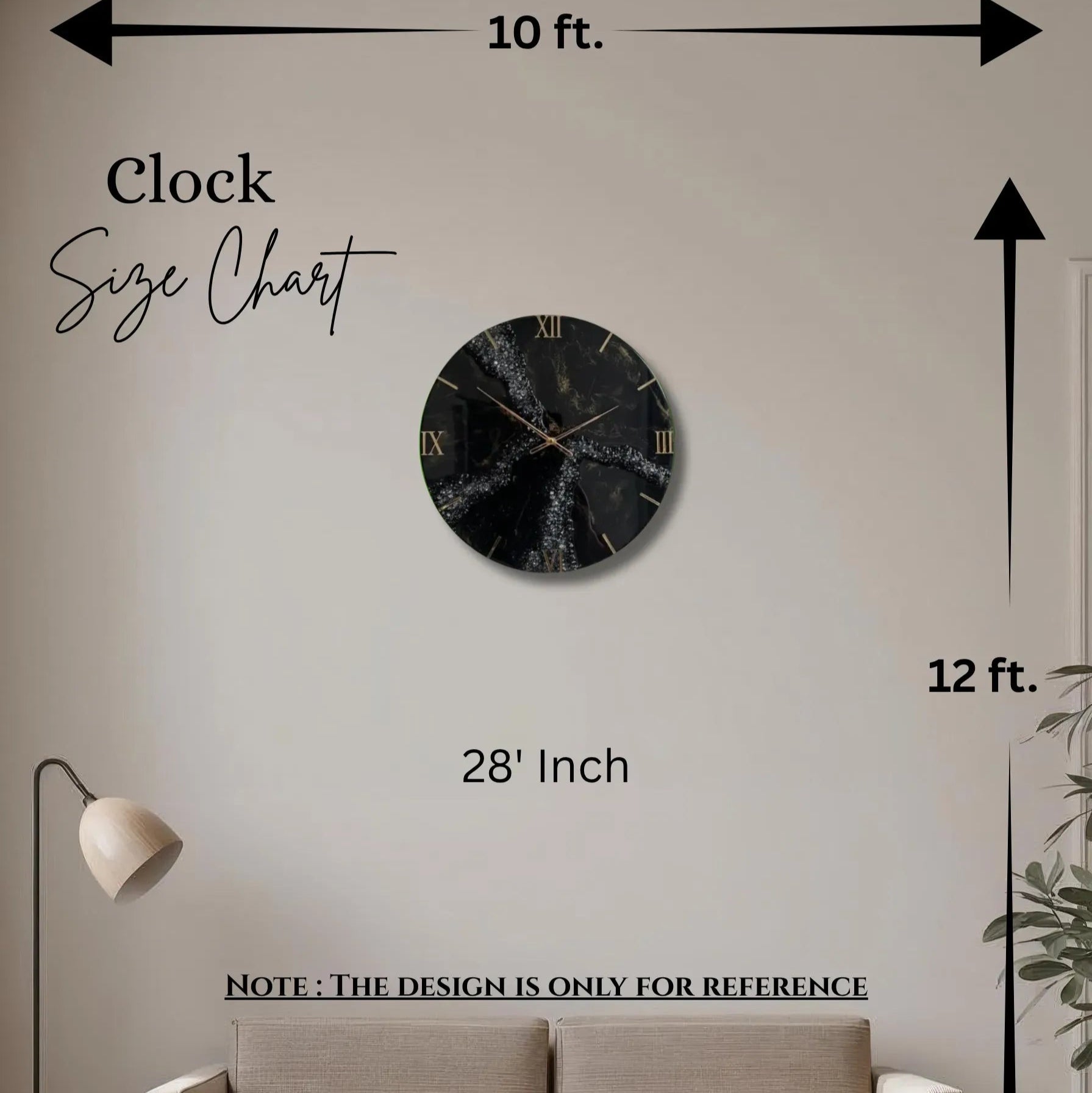 Bloom Prism Premium Resin Wall Clock