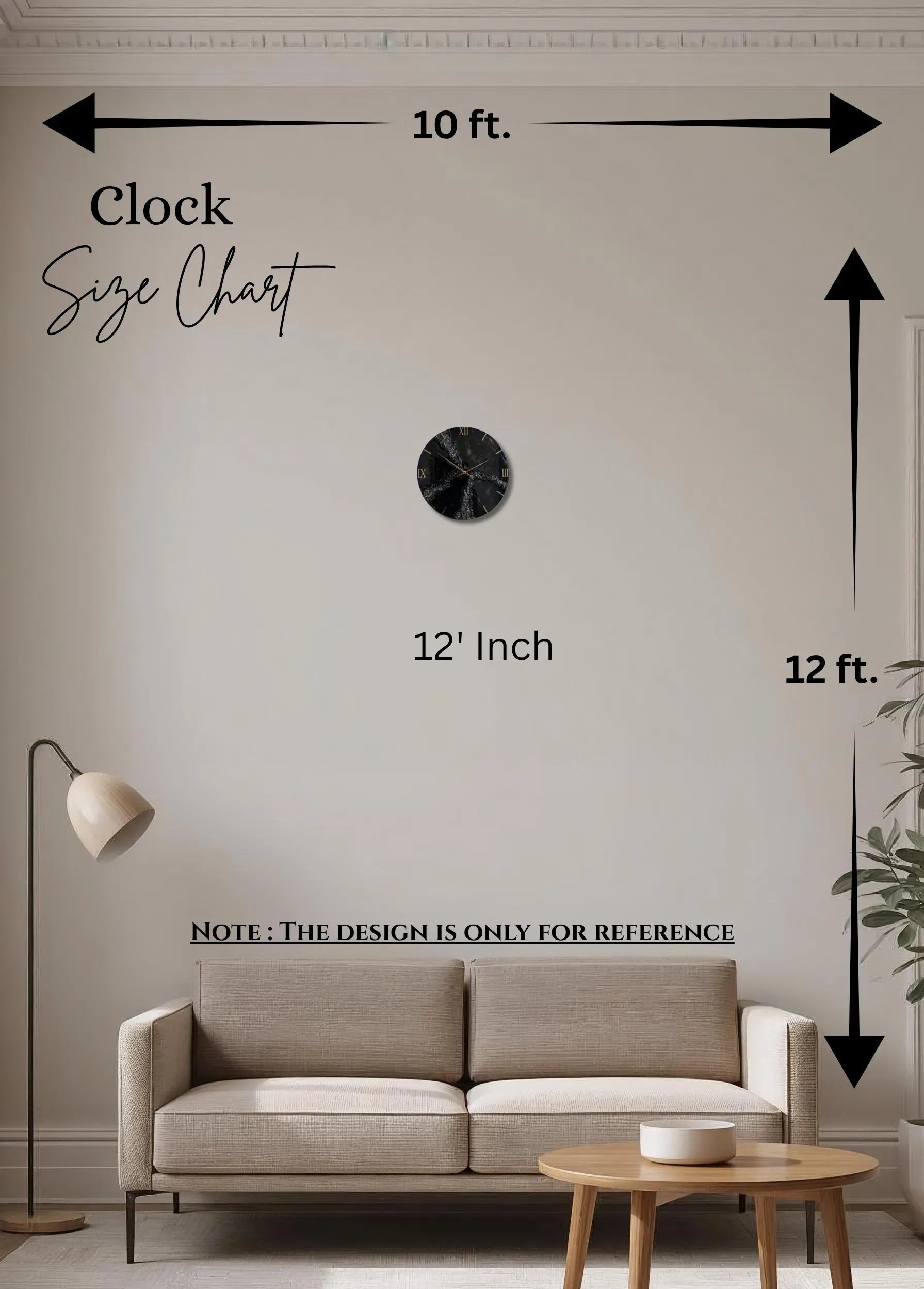 Cosmic Wave Elegant Resin Wall Clock