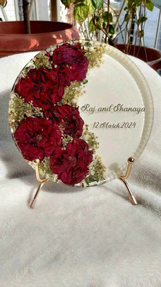 Pure White Resin Varmala Preservation - Pacific Resin Art