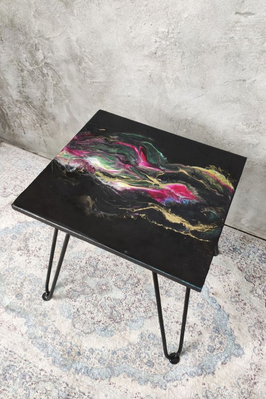 Celestial Wave Resin Coffee Table with legs - Pacific Resin Art