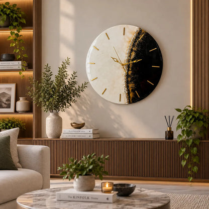 Divine Split Resin Wall Clock | Modern Epoxy Wall Clock