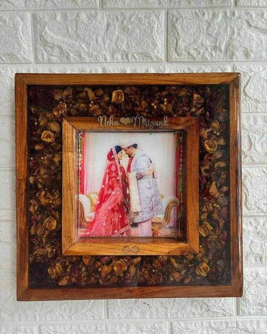 Dual Wooden Resin Flower Preservation - Pacific Resin Art