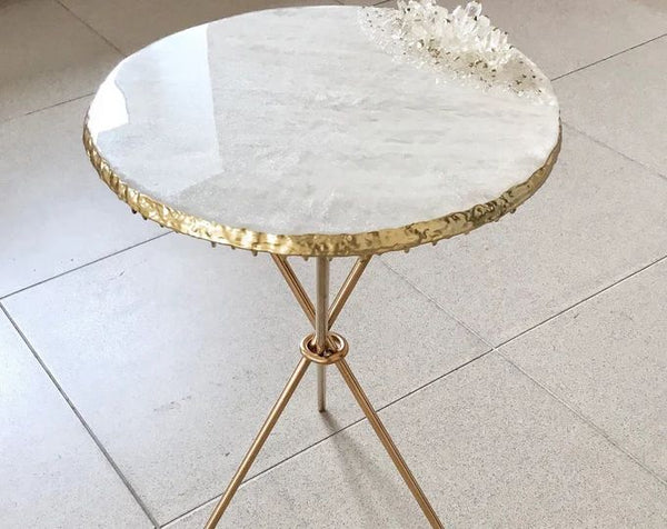Starlit Resin Coffee Table with Legs