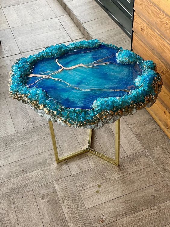 Designer Epoxy resin art table