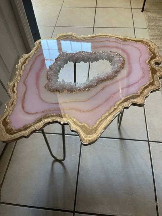 Designer Epoxy resin art table