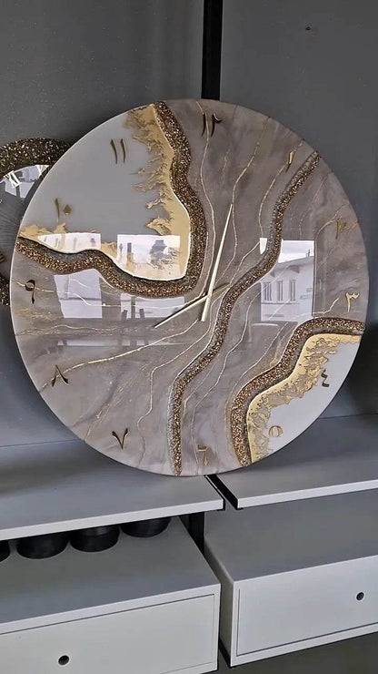 Twilight Galaxy Resin Art Wall clock - Pacific Resin Art