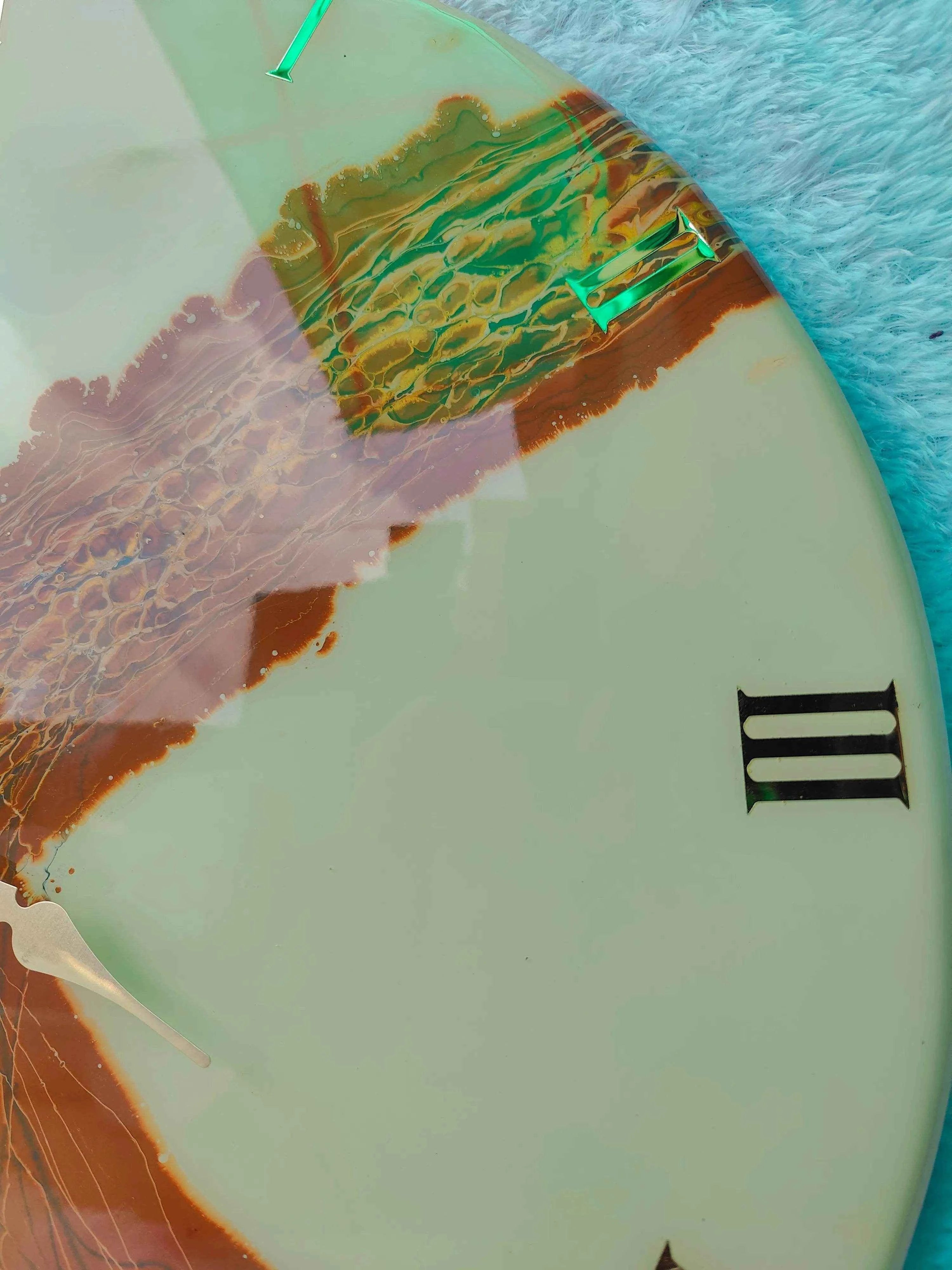 Flush Brownie Resin Wall Clock | Unique Wall Clocks For Decor - Pacific Resin Art