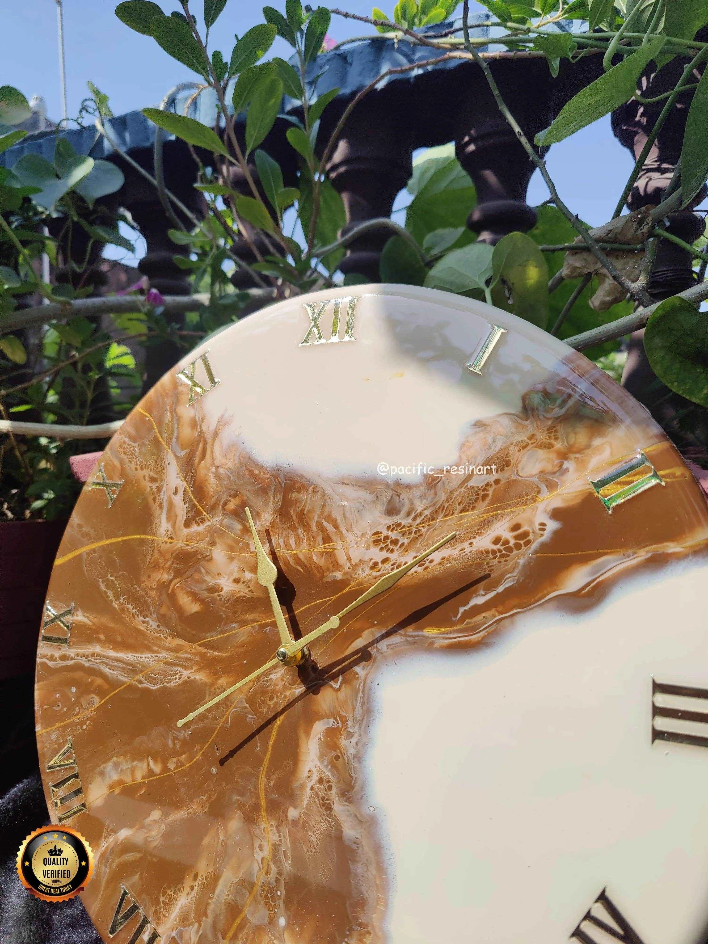 Brownie Doo Resin wall clock - Pacific Resin Art
