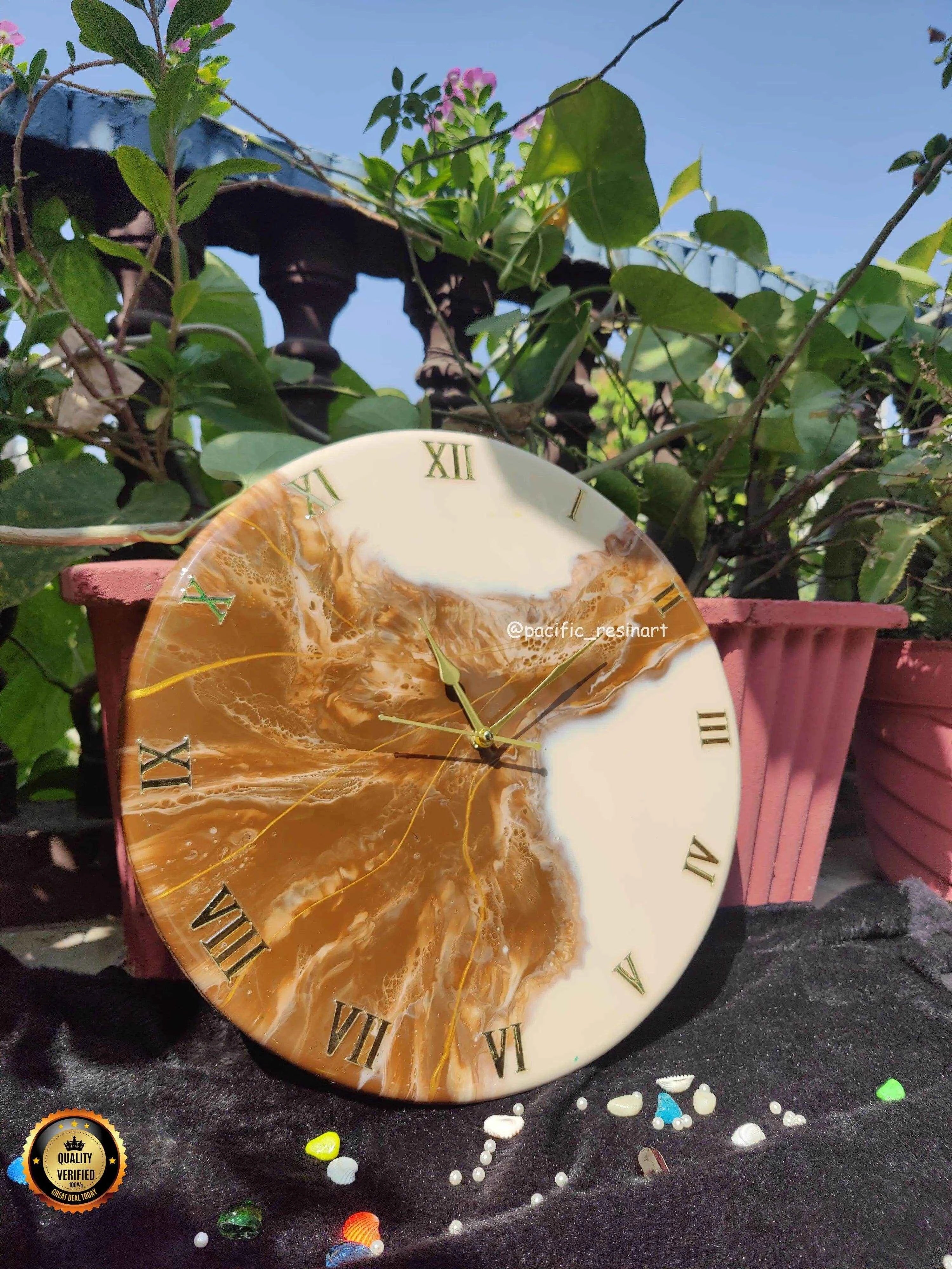 Brownie Doo Resin wall clock - Pacific Resin Art