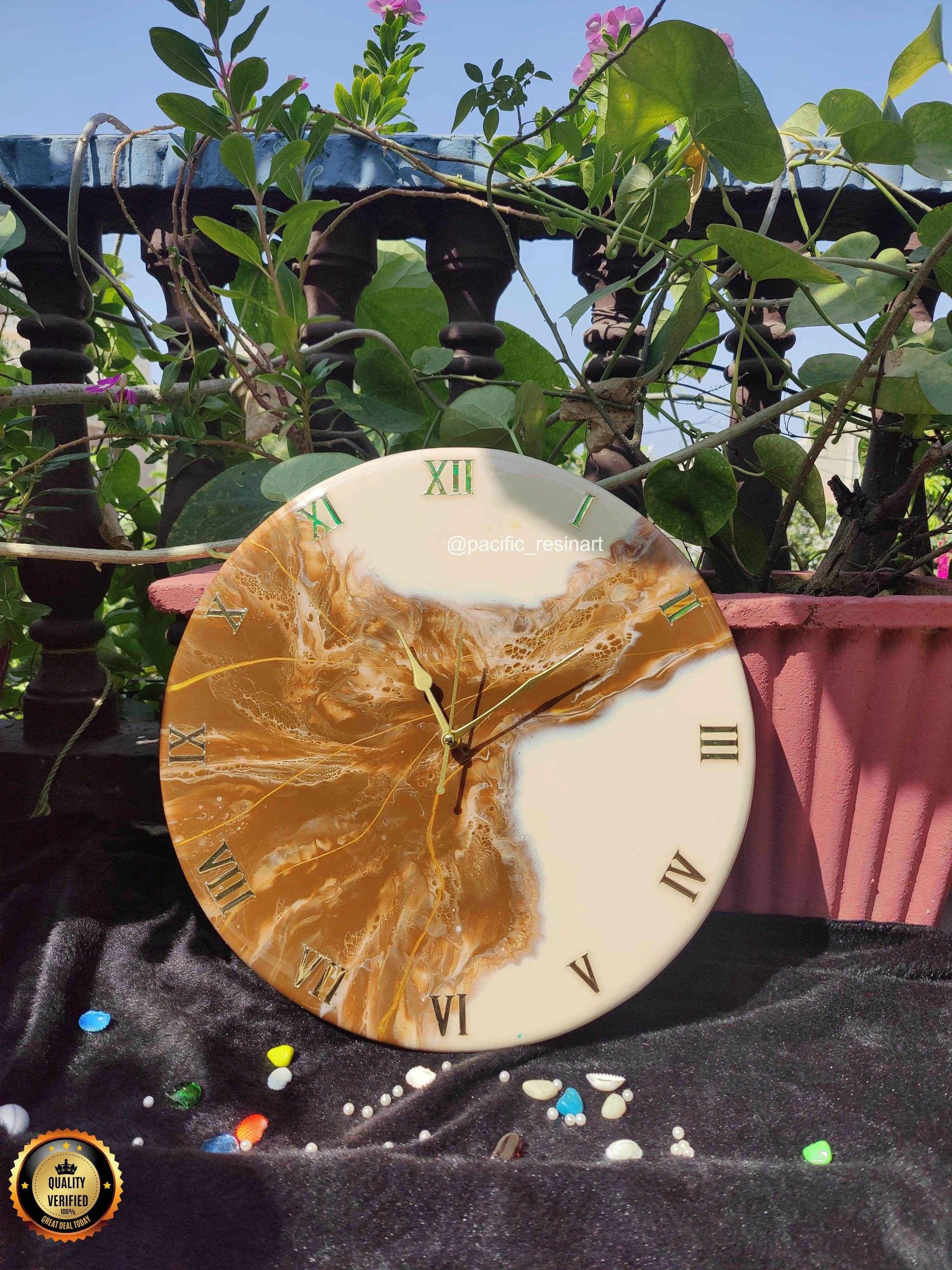 Brownie Doo Resin wall clock - Pacific Resin Art