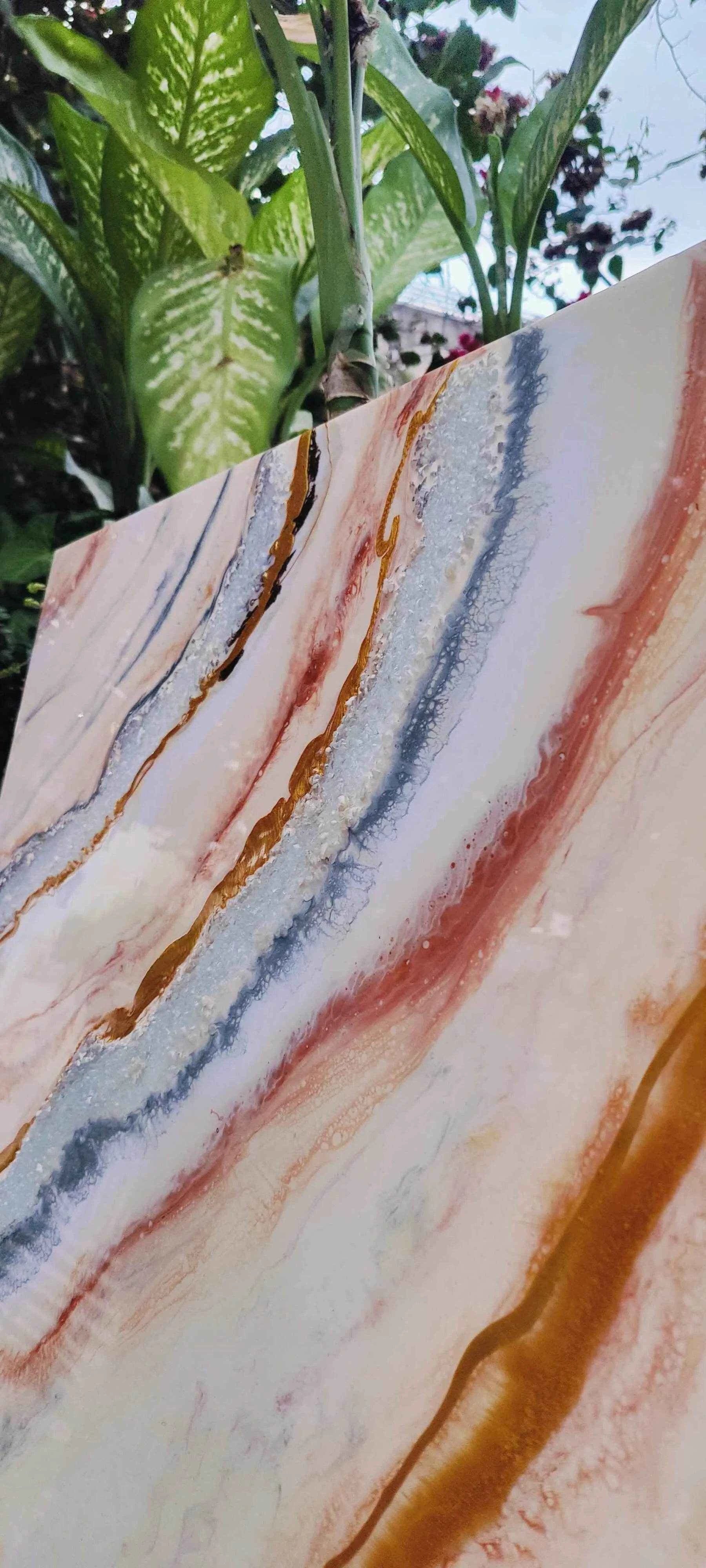 Gorgeous Geode Epoxy Resin wall Art Hangings and Wall Paintings - Pacific Resin Art