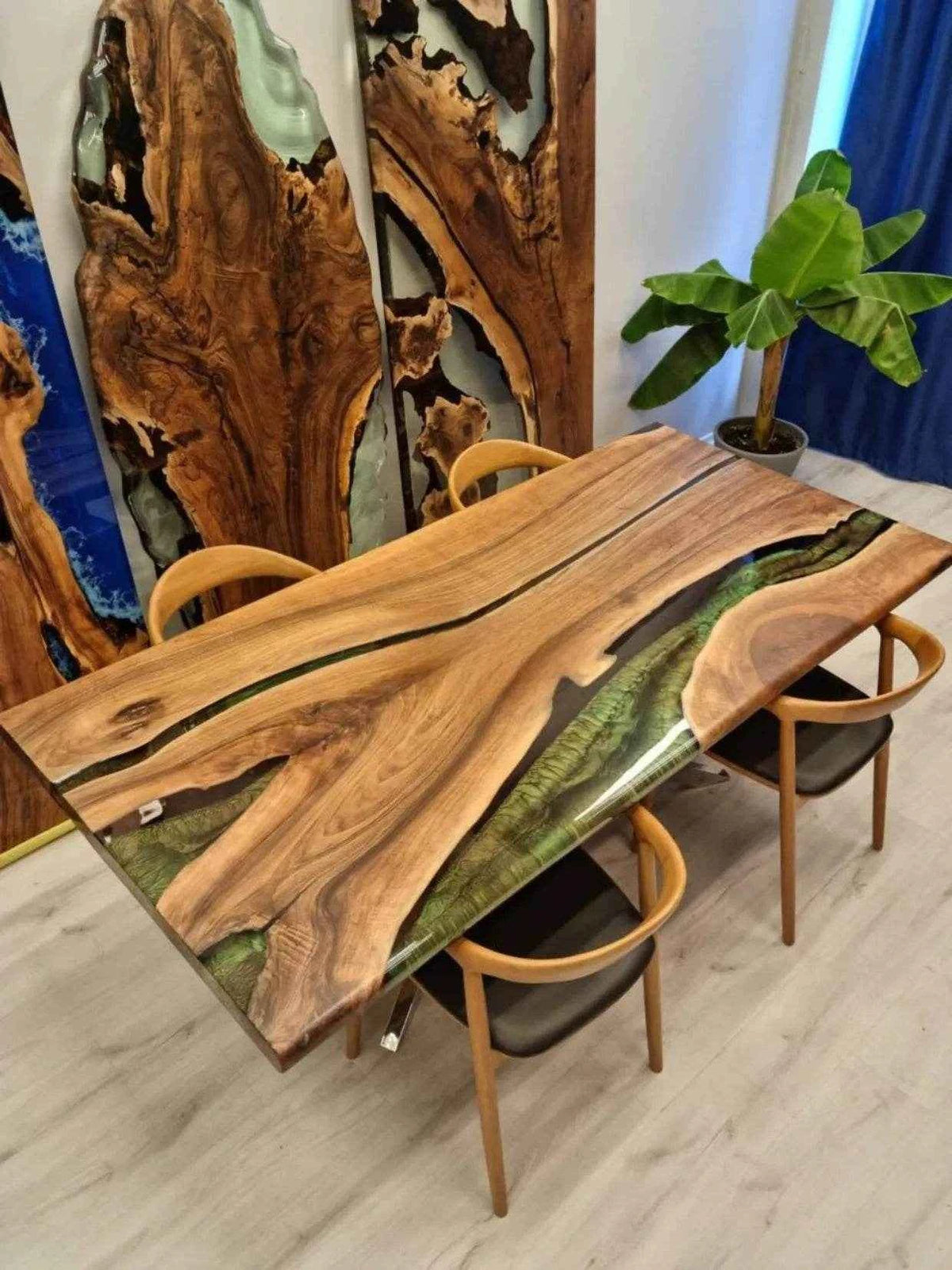 Green River Epoxy Resin Dining Table | Modern Home Interior Design ...