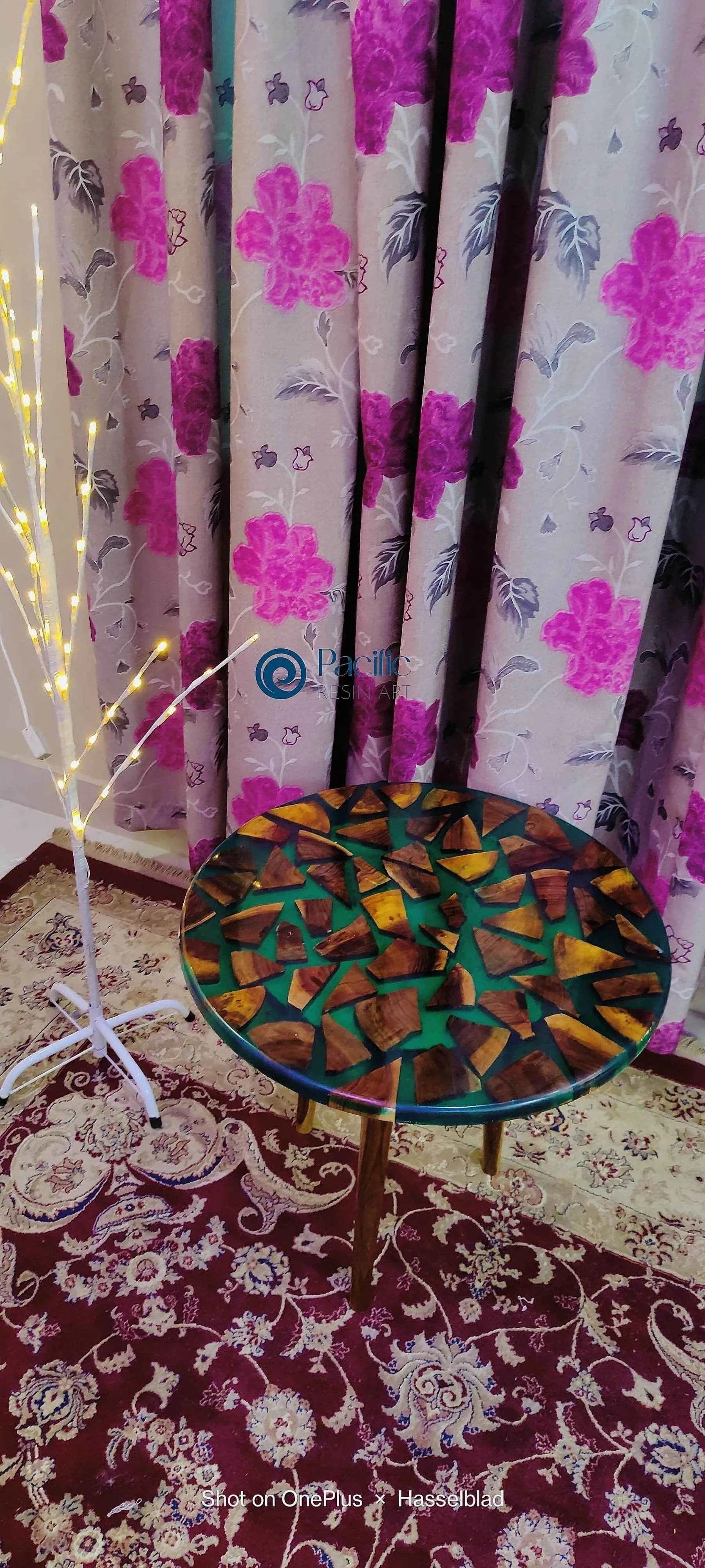 Crystal Drift Epoxy Resin Coffee Table - Premium Centerpiece for Living Room - Pacific Resin Art