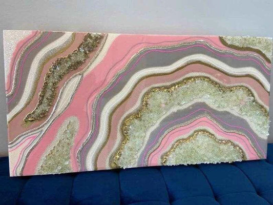 Pink Abstract Resin Art Wall Hangings and Wall Paintings - Pacific Resin Art