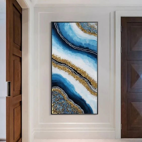 Dividing Flow Abstract Epoxy Resin Art Wall Hangings and Wall Paintings