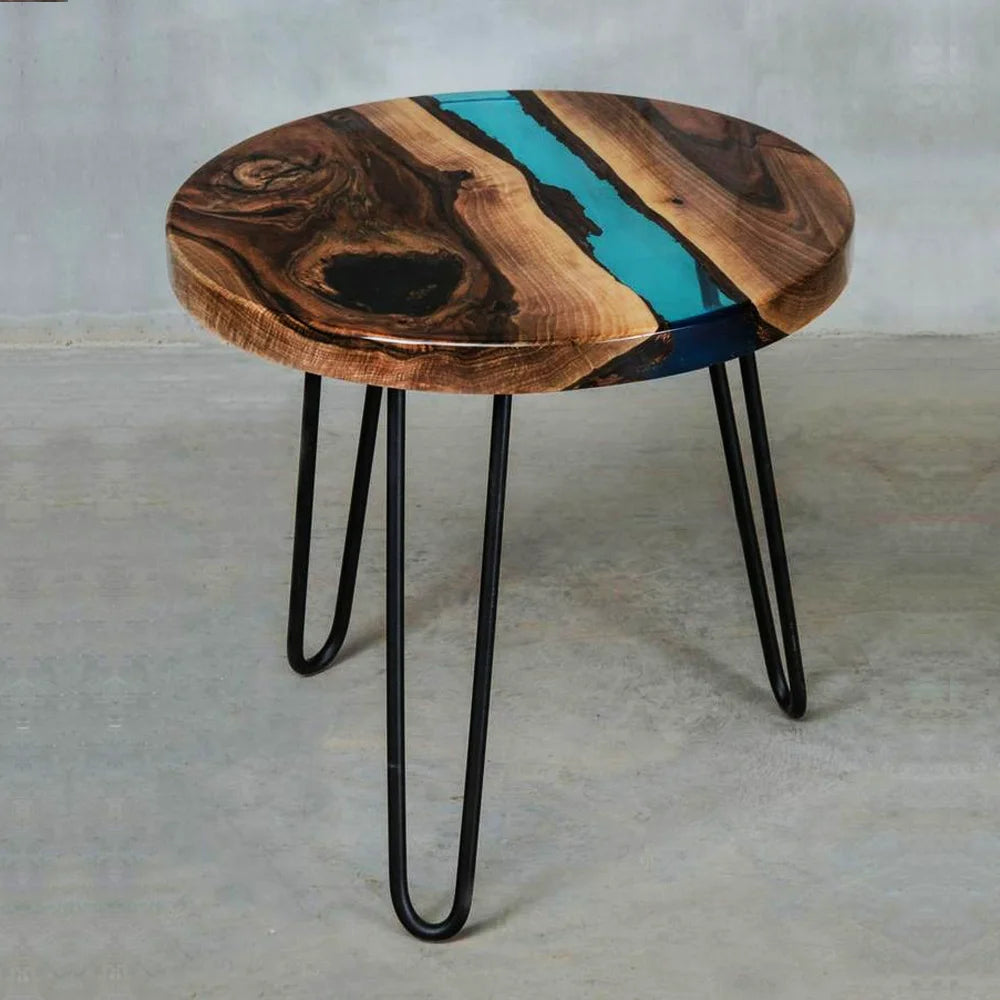 Epoxy resin art table without stand