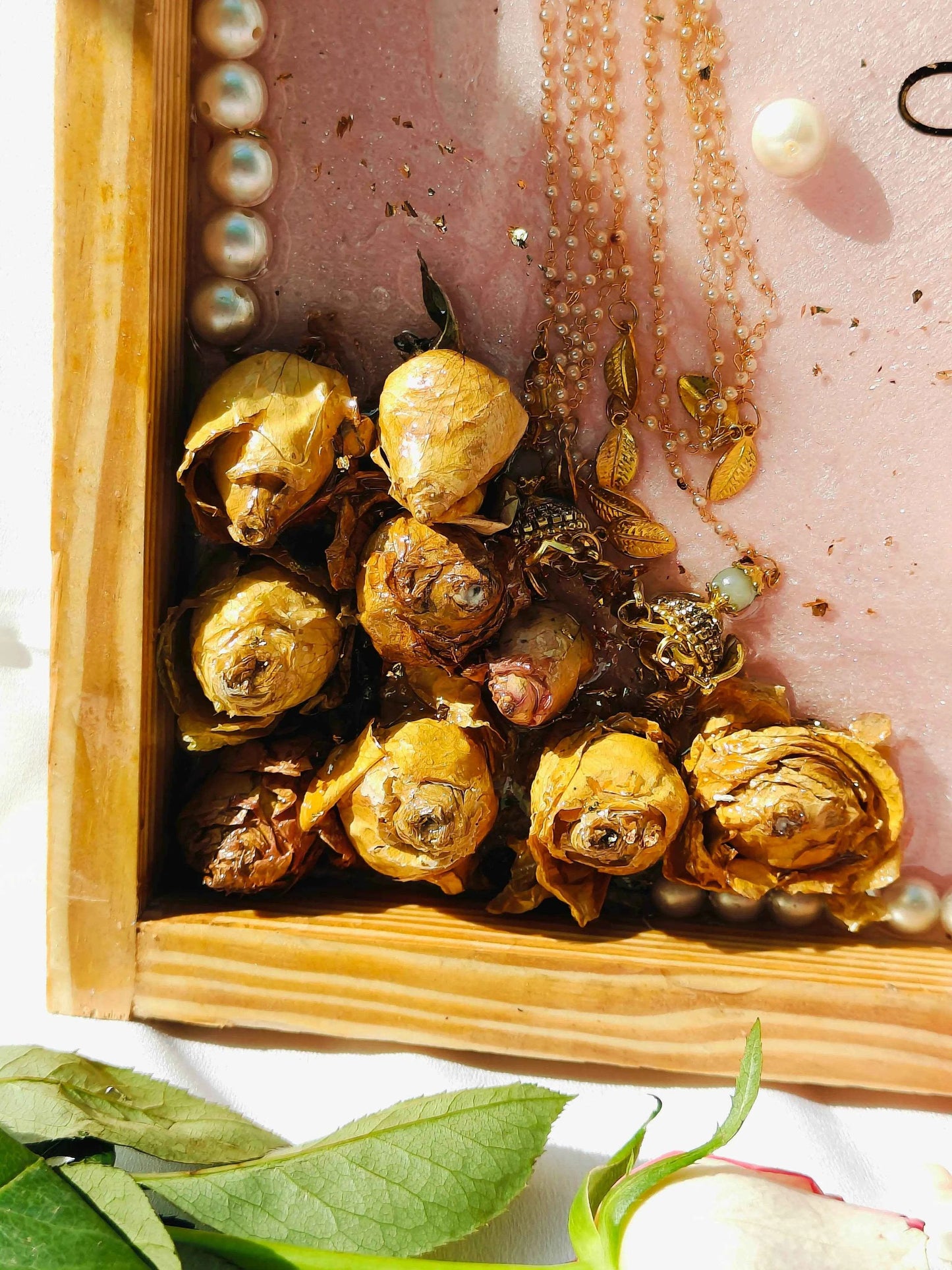 Yellow Roses Pure Resin Flower Preservations - Pacific Resin Art