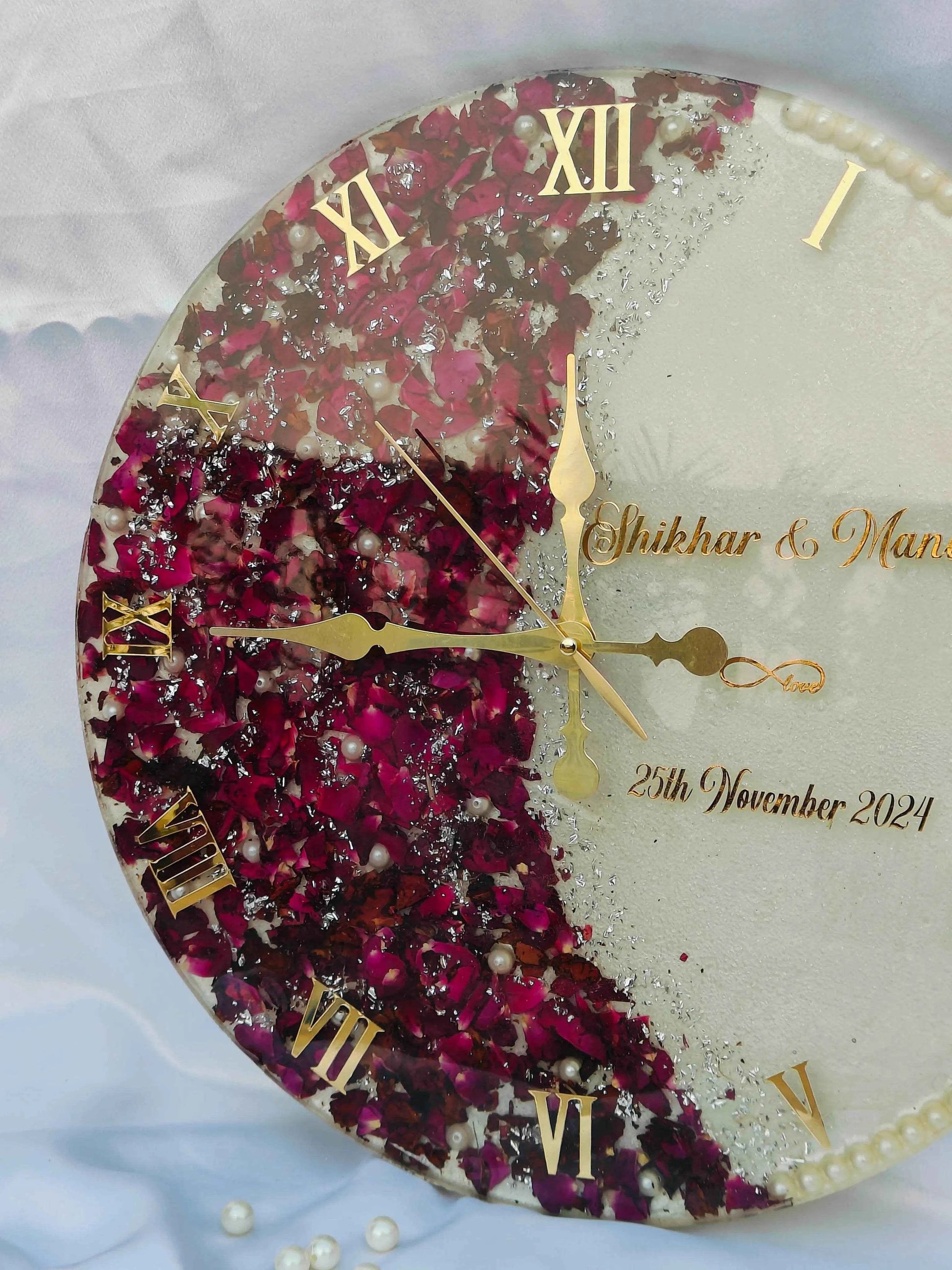 Timeless Blossoms Pure Resin Varmala Preservation - Pacific Resin Art