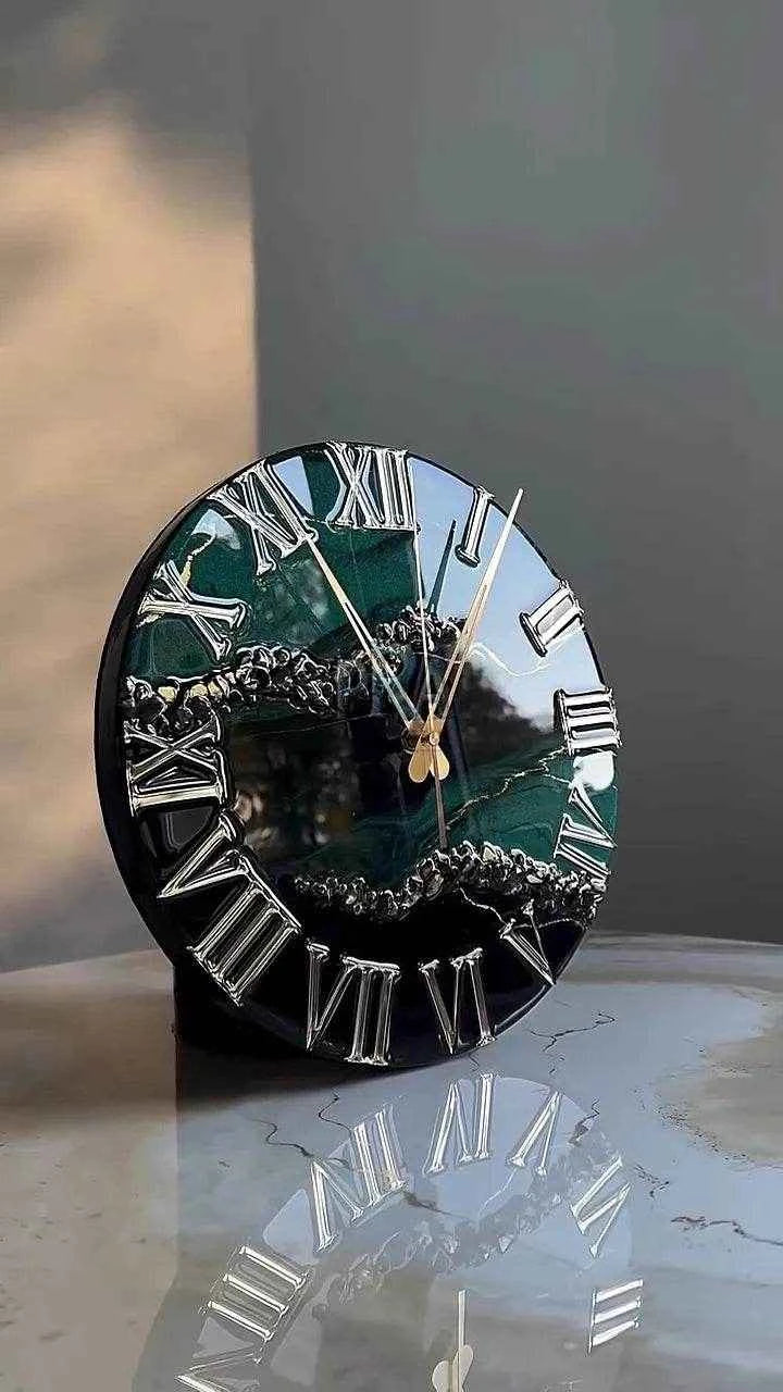 Resin Rhythm Epoxy Resin Wall Clock - Pacific Resin Art