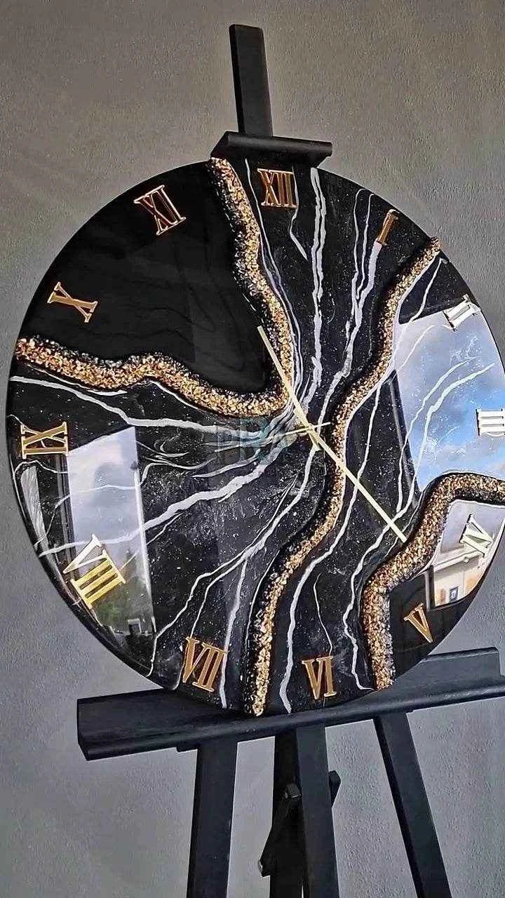 Mystic Minute Resin Wall Clock | Unique Epoxy Wall Clock - Pacific Resin Art