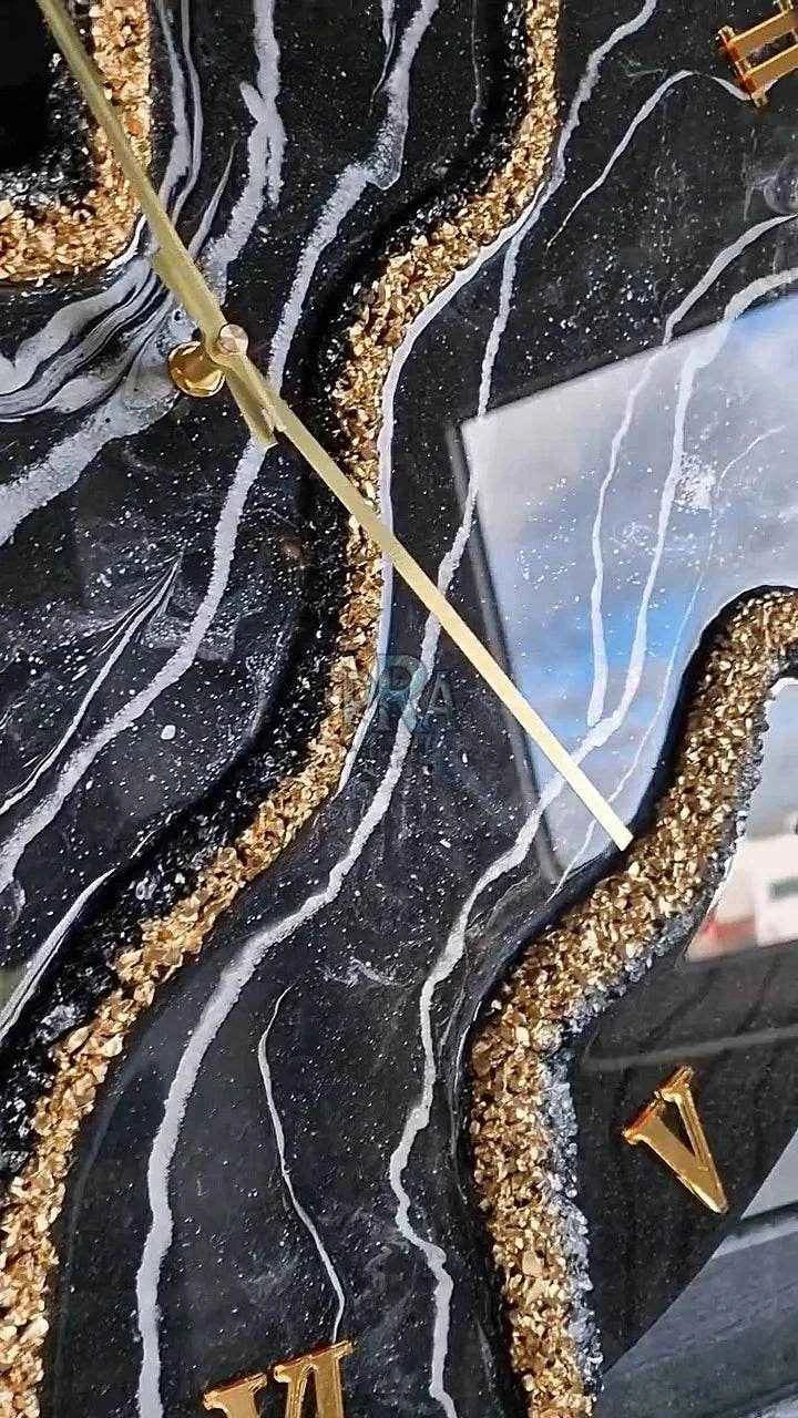 Mystic Minute Resin Wall Clock | Unique Epoxy Wall Clock - Pacific Resin Art