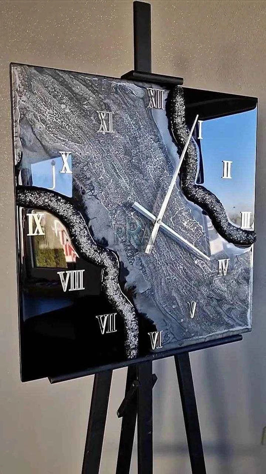 Infinity Clockwork Resin Wall Clock | Luxury Home Decor - Pacific Resin Art