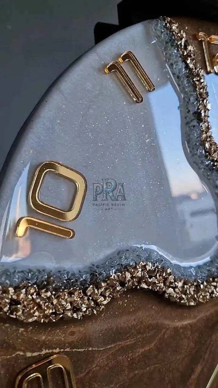 Brownie Tick Resin Wall Clock | Modern Home Decor - Pacific Resin Art