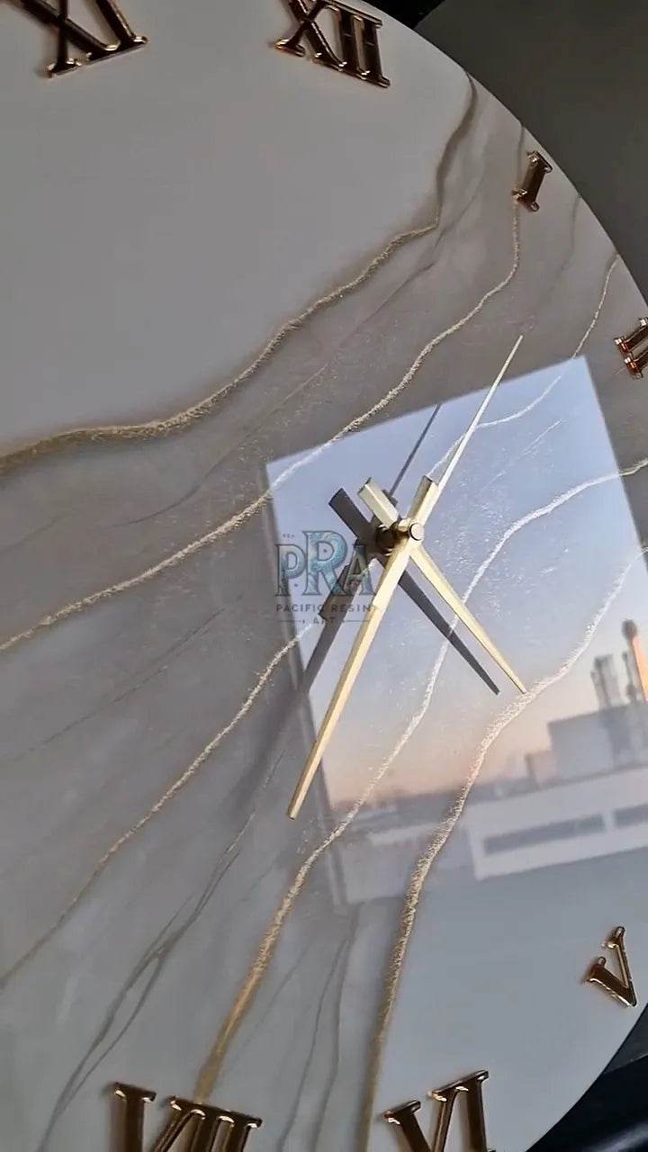 The Essence Epoxy Resin Wall Clock - Pacific Resin Art