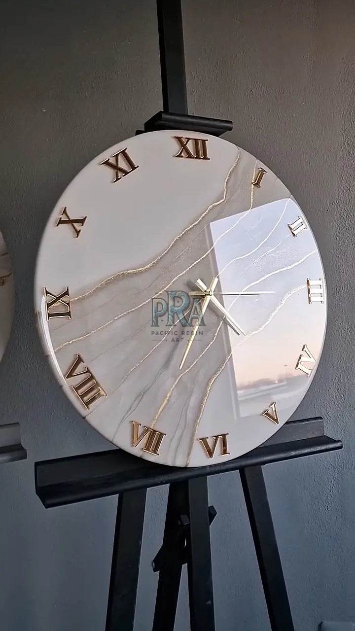 The Essence Epoxy Resin Wall Clock - Pacific Resin Art