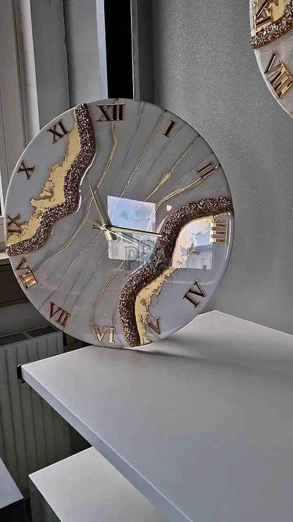 Nature Ticks Resin Wall Clock - Pacific Resin Art