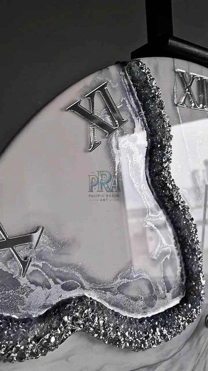 Artful Time Artisanal Resin Wall Clock - Pacific Resin Art