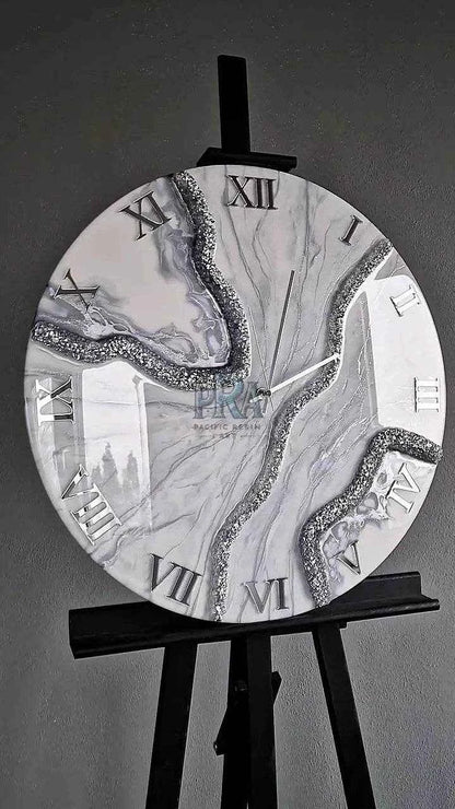 Artful Time Artisanal Resin Wall Clock - Pacific Resin Art