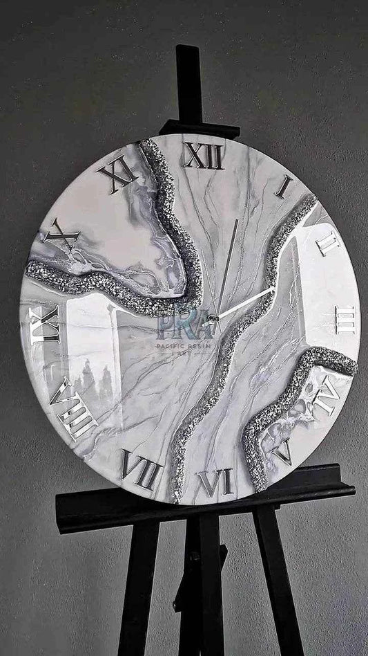 Artful Time Artisanal Resin Wall Clock - Pacific Resin Art